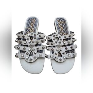 Sam Edelman Beatris Leather White Sandals